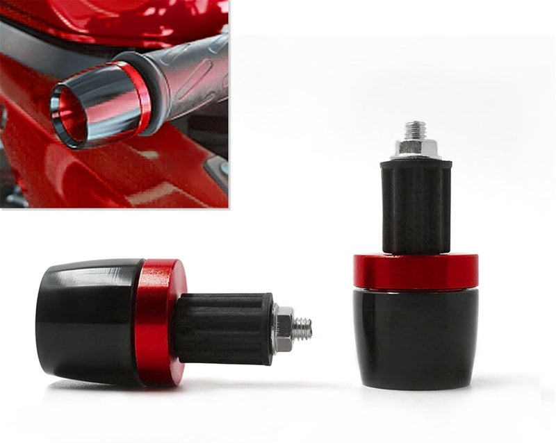 HAONEL 7/8" Universal Motorcycle Handlebar Grips Plug Aluminum Bar End Cap Sliders Replacement for Suzuki SV650 DR650 DR 650 S/SE Bandit GSF250 GSF600 GSF650 GSF1200 - Image 1